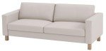 IKEA Karlstad 3-Seater Sofa Cover - Light Beige