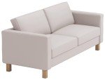 IKEA Karlstad 3-Seater Sofa Cover - Light Beige