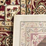 Ivory and Red Safavieh Lyndhurst Area Rug 1.2m x 1.8m