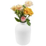 Black Matte Metal Flower Vase for Home Décor