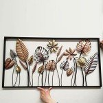 Autumn Leaf Metal Wall Art for Home Decor