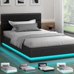 Alfordson King Single Bed Frame with LED Storage
