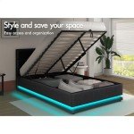 Alfordson King Single Bed Frame with LED Storage