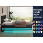 Alfordson King Single Bed Frame with LED Storage