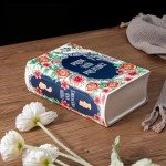 Book-Shaped Ceramic Vase for Flower Decor