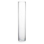 Tall Clear Glass Cylinder Vase for Events and Decor