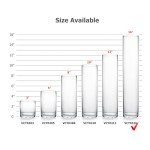 Tall Clear Glass Cylinder Vase for Events and Decor