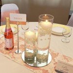 Tall Clear Glass Cylinder Vase for Events and Decor