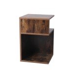 Compact Oak Nightstand with Drawers for Small Spaces