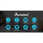 Alfordson Double Bed Frame with Tufted Headboard