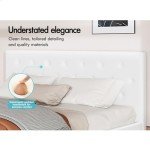 Alfordson Double Bed Frame with Tufted Headboard