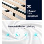 Alfordson Double Bed Frame with Tufted Headboard