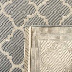 Safavieh Courtyard II Anthracite/Beige Area Rug