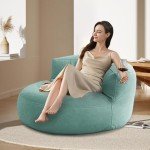 Chenille Bean Bag Chair - Soft and Washable