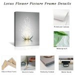 Zen Lotus Flower Canvas Wall Art for Home
