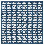 Safavieh Courtyard Navy Beige Outdoor Square Area Rug