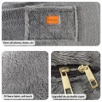 Black Velvet Bean Bag Chair Cover, 180cm