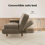 3-Seater Sofa Bed with USB and Side Table