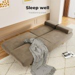 3-Seater Sofa Bed with USB and Side Table