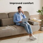 3-Seater Sofa Bed with USB and Side Table