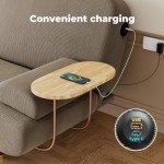 3-Seater Sofa Bed with USB and Side Table