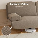 3-Seater Sofa Bed with USB and Side Table