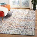 Boho Chic Damask Area Rug 6' x 9