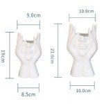 Modern White Ceramic Body Vase for Home Decor