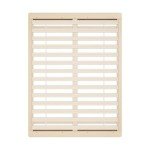 Solid Wood Double Bed Frame with Platform Design