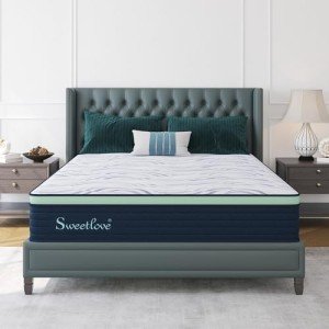 Sweetlove Queen Gel Memory Foam Mattress - Medium Firm