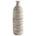 White Ceramic Tall Flower Vase for Dried Flowers