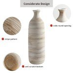 White Ceramic Tall Flower Vase for Dried Flowers