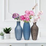 Diamond Pattern Handmade Flower Vase in Antique Brass