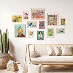 Colorful Maximalist Eclectic Wall Art Prints Set