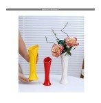 Dark Green Ceramic Vase with Gold Trim - 7