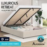 Alfordson Double Bed Frame with Gas Lift Storage