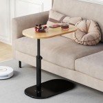 Adjustable C-Shaped End Table for Small Spaces