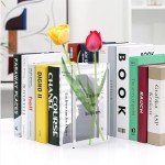 Tulip-Shaped Clear Acrylic Flower Vase