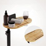 Adjustable C Shaped Swivel Sofa Side Table