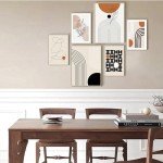 Honeybaby Boho Minimalist Abstract Wall Art Set