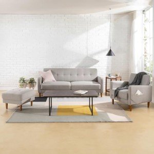 Adair 3-Piece Sofa Set with Armchair & Ottoman