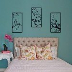 Birds on Branch Metal Wall Art Decor – 3 Pieces