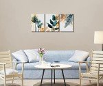 Framed Tropical Plants Canvas Art Set - 3 Pieces