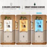Dystler Tall LED Corner Cabinet - White