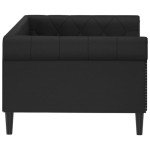 Black Faux Leather 2-in-1 Day Bed Sofa
