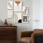 Honeybaby Boho Minimalist Abstract Wall Art Set