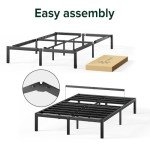 Zinus Elias Queen Metal Bed Frame 35cm