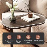 C Shaped Side Table for Small Spaces