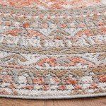 Shivan Vintage Medallion Distressed Area Rug 5'3"x7'6