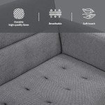 Familand 3-Seater Convertible Sofa Bed - Grey